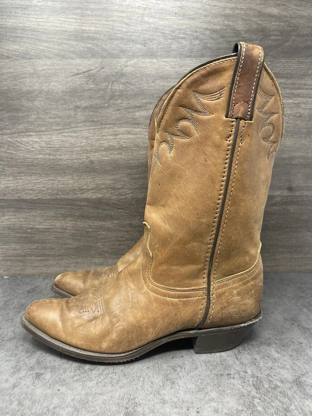 Laredo Cowboy Boots Womens Size 8 Brown Leather Western